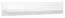 wandrek / hangplank Roanoke 09, kleur: wit / glanzend wit - Afmetingen: 23 x 120 x 22 cm (H x B x D)
