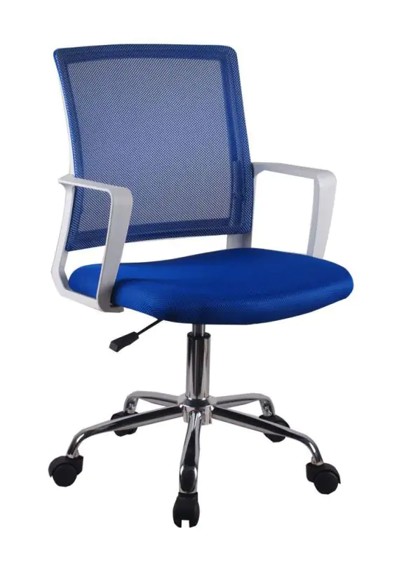 Bureaustoel Maridi 260, kleur: Blauw - afmetingen: 88 - 98 x 54 x 57 cm (H x B x D)