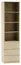 Regal Kiunga 14, Farbe: Buche / Weiß - Abmessungen: 200 x 52 x 40 cm (H x B x T)