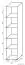 Openkast Garut 19, kleur: Sonoma eiken - afmetingen: 194 x 40 x 40 cm (H x B x D)