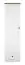Kast Oulainen 03, kleur: wit / eik - afmetingen: 200 x 55 x 40 cm (H x B x D), met 1 deur, 1 lade en 5 vakken