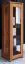 Vitrine Tasman 24 massief geolied beukenkernhout - afmetingen: 180 x 55 x 45 cm (h x b x d)
