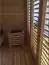 Buiten sauna / saunahuis Karakum 40 mm, buitenafmetingen (B x D): 400 x 200 cm - kleur: eiken / antraciet