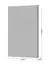 Wandpaneel voor tweepersoonsbed Papauta Links, kleur: grijs - afmetingen: 105 x 65 x 7 cm (H x B x D)