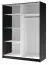 Piraeus schuifdeurkast / garderobekast, kleur: Zwart / Artisan eik - Afmetingen: 198,5 x 200 x 63 cm (H x B x D)
