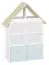 Kinderkamer - openkast Egvad 13, kleur: wit / beuken - Afmetingen: 136 x 101 x 40 cm (H x B x D), met 2 laden en 6 vakken