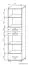 open kast Kikori 17, kleur: Sonoma eiken - afmetingen: 190 x 50 x 40 cm (H x B x D)