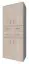 Kast Garut 32, kleur: Sonoma eiken - Afmetingen: 194 x 80 x 40 cm (H x B x D)