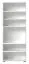 Kast Garim 48, kleur: wit hoogglans - Afmetingen: 194 x 76 x 35 cm (H x B x D)