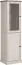 Vitrine Lägern 09, kleur: grenen wit / eiken bruin - 203 x 57 x 46 cm (h x b x d)