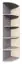  open hoekkast Garut 10, kleur: Sonoma eiken - afmetingen: 194 x 40 x 40 cm (H x B x D)