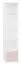 Kinderkamer - openkast Egvad 05, kleur: wit / beuken - Afmetingen: 193 x 43 x 40 cm (H x B x D), met 1 lade en 4 vakken