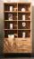 Open kast Kumeu 61 geolied massief beuken kernhout - Afmetingen: 176 x 97 x 45 cm (H x B x D)