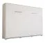 Schrankbett Namsan 03 horizontal, Farbe: Weiß matt - Liegefläche: 140 x 200 cm (B x L)