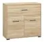 Sideboard kast /dressoir Vacaville 23, kleur: licht Sonoma eiken - Afmetingen: 85 x 92 x 40 cm (H x B x D), met 2 deuren, 1 lade en 2 vakken