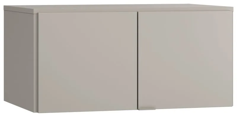 opzetkast voor dubbeldeurskast Bentos 13, kleur: grijs - Afmetingen: 45 x 93 x 57 cm (H x B x D)