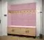 Elegant wandpaneel Kleur: Roze - afmetingen: 42 x 42 x 4 cm (H x B x D)
