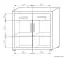 Ladekast /dressoir Lorengau 20, kleur: Sonoma eiken - afmetingen: 109 x 112 x 40 cm (H x B x D)