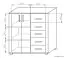 Ladekast /dressoir Aitape 40, kleur: donker Sonoma eiken / licht Sonoma eiken - afmetingen: 105 x 100 x 40 cm (H x B x D)