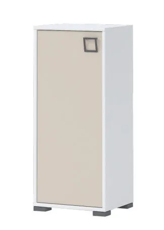Ladekast /dressoir 21, kleur: wit / crème - Afmetingen: 102 x 44 x 37 cm (H x B x D)