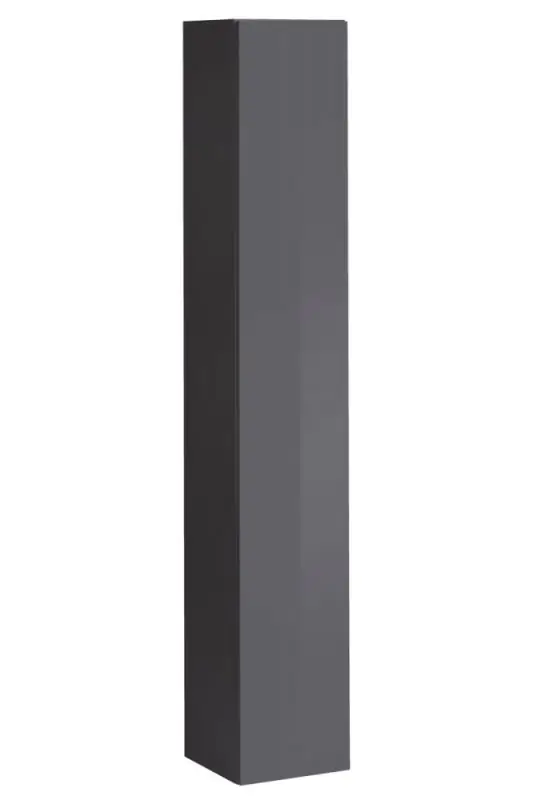 Eenvoudige hangkast Fardalen 03, kleur: grijs - Afmetingen: 180 x 30 x 30 cm (H x B x D), met voldoende opbergruimte