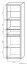 Vitrine Popondetta 20, Farbe: Sonoma Eiche - Abmessungen: 200 x 55 x 38 cm (H x B x T)