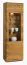 Vitrinekast Lencois 09, kleur: naturel, massief geolied en geborsteld eiken, deurscharnier rechts - Afmetingen: 201 x 62 x 39 (H x B x D)