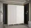 Kledingkast met 10 vakken Jotunheimen 163, kleur: Wit - Afmetingen: 208 x 180,5 x 62 cm (H x B x D)