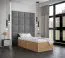 Wandpaneel met een elegant design Kleur: grijs - Afmetingen: 42 x 42 x 4 cm (H x B x D)