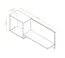 Kinderkamer / jeugdkamer - Wandplank Peter 13, kleur: dennenwit / beige, afmetingen: 35 x 95 x 20 cm, praktische opbergruimte