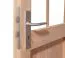 Garage van blokhut profielplanken met raam, 38 mm dikke planken, kleur: onbehandeld, grondoppervlakte 18,8 m².