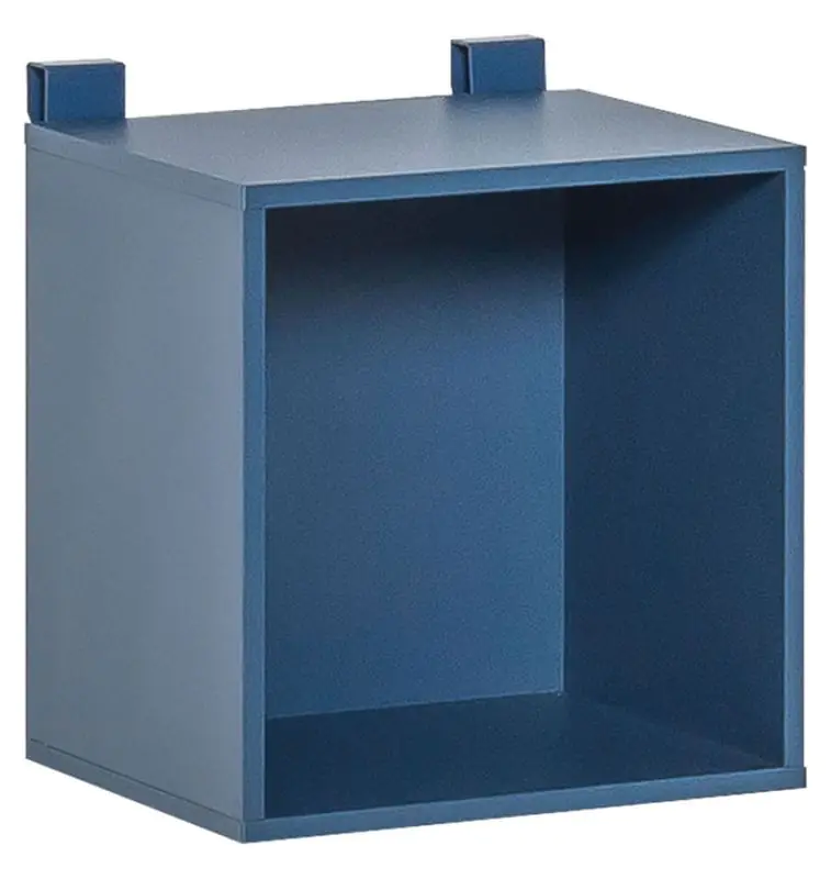 kinderkamer / tienerkamer - opbergbox Skalle, kleur: blauw - afmetingen: 33 x 32 x 24 cm (H x B x D)