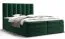 Tweepersoonsbed met modern Pirin 08 design, kleur: groen - Lig vlak: 160 x 200 cm (b x l)