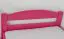 Kinderbett / Jugendbett "Easy Premium Line" K1/2h inkl. 2. Liegeplatz und 2 Abdeckblenden, 90 x 200 cm Buche Vollholz massiv rosa lackiert