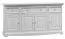 Kommode Gyronde 04, Kiefer massiv Vollholz, weiß lackiert - 85 x 167 x 45 cm (H x B x T)