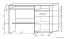 bureau Aitape 49, kleur: donker Sonoma eiken / licht Sonoma eiken - afmetingen: 76 x 120 x 60 cm (H x B x D)