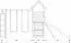 Speeltoren S17 incl. 2 torens, houten brug, golfglijbaan, 2 zandbakken, dubbele schommel, klimwand, touwladder en houten ladder - Afmetingen: 430 x 380 cm (B x D)