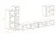 Elegant wandmeubel Volleberg 92, kleur: wit / eiken Wotan - Afmetingen: 150 x 280 x 40 cm (H x B x D), met acht deuren