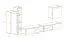 Hangwandelement Volleberg 83, kleur: grijs - Afmetingen: 150 x 280 x 40 cm (H x B x D), met push-to-open functie