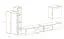 Elegant wandmeubel Volleberg 92, kleur: wit / eiken Wotan - Afmetingen: 150 x 280 x 40 cm (H x B x D), met acht deuren