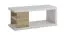 Salontafel Ruma 10, kleur: Sonoma eiken / wit - Afmetingen: 100 x 41 x 60 cm (L x H x D)