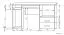 Bureau Banjaran 21, kleur: elzenhout - afmetingen: 76 x 133 x 60 cm (H x B x D)