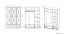 Drehtürenschrank / Kleiderschrank Oulainen 02, Farbe: Weiß / Eiche - Abmessungen: 200 x 137 x 54 cm (H x B x T), mit 3 Türen, 2 Schubladen und 6 Fächern