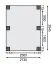 Enkele carport Classic 1 met PVC dak Variant A, kleur: natuur- transparant KDI