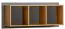 wandrek  Caranx 12, kleur: antraciet / eik - 41 x 105 x 24 cm (H x B x D)