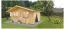 Tuinhuis / chalet SA17 - blokhut profielplanken 34 mm, grondoppervlakte: 19,90 m², zadeldak