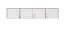 Schrankaufsatz Hannut 01, Farbe: Weiß / Eiche - Abmessungen: 40 x 200 x 56 cm (H x B x T)