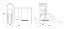 Spielturm 23A inkl. Wellenrutsche, Sandkasten und Doppelschaukel-Anbau mit 1 Nestschaukel und 1 roten Schaukelsitz - Abmessungen: 315 x 290 cm (B x T)