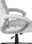 Ergonomische bureaustoel Apolo 32, kleur: wit / aluminium look, met geïntegreerde lendensteun