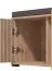 Complete kapstok / garderobe-collectie - Set A Paduna, 5-delig, kleur: Artisan eiken, een garderobekast, een ladekast / commode, een schoenenkast met zitkussen, spiegel en kapstok met 6 haken